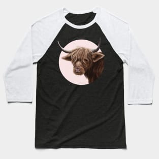 Highland Cow Baseball T-Shirt